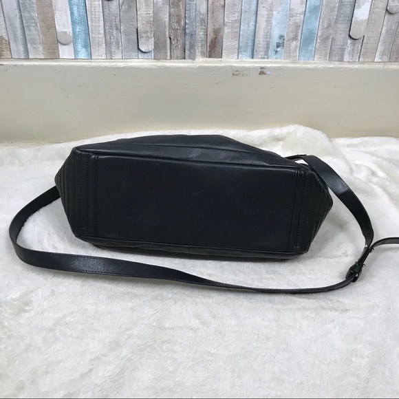 DVF Large Black Quilted 440 Courier Satchel Bag - Picture 5 of 8